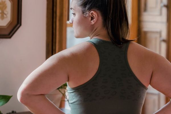 Sunlight streaming through a window onto a workout space.